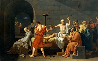 [法]雅克―路易‧大卫《苏格拉底之死》，美国大都会艺术博物馆藏。（公有领域）