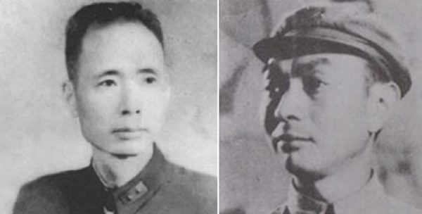 左為1946年任國防部參謀次長的國軍中將劉斐，右為1947年任作戰廳廳長的郭汝瑰。（公有領域）