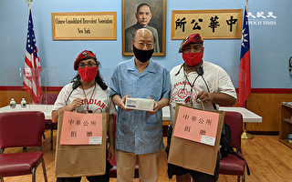 感念守护天使护卫社区 中华公所赠千片口罩