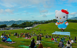 KITTY熱氣球亮相 鹿野高台變童話世界