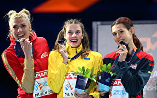 組圖：歐洲田徑錦標賽女子跳高決賽 烏克蘭奪冠